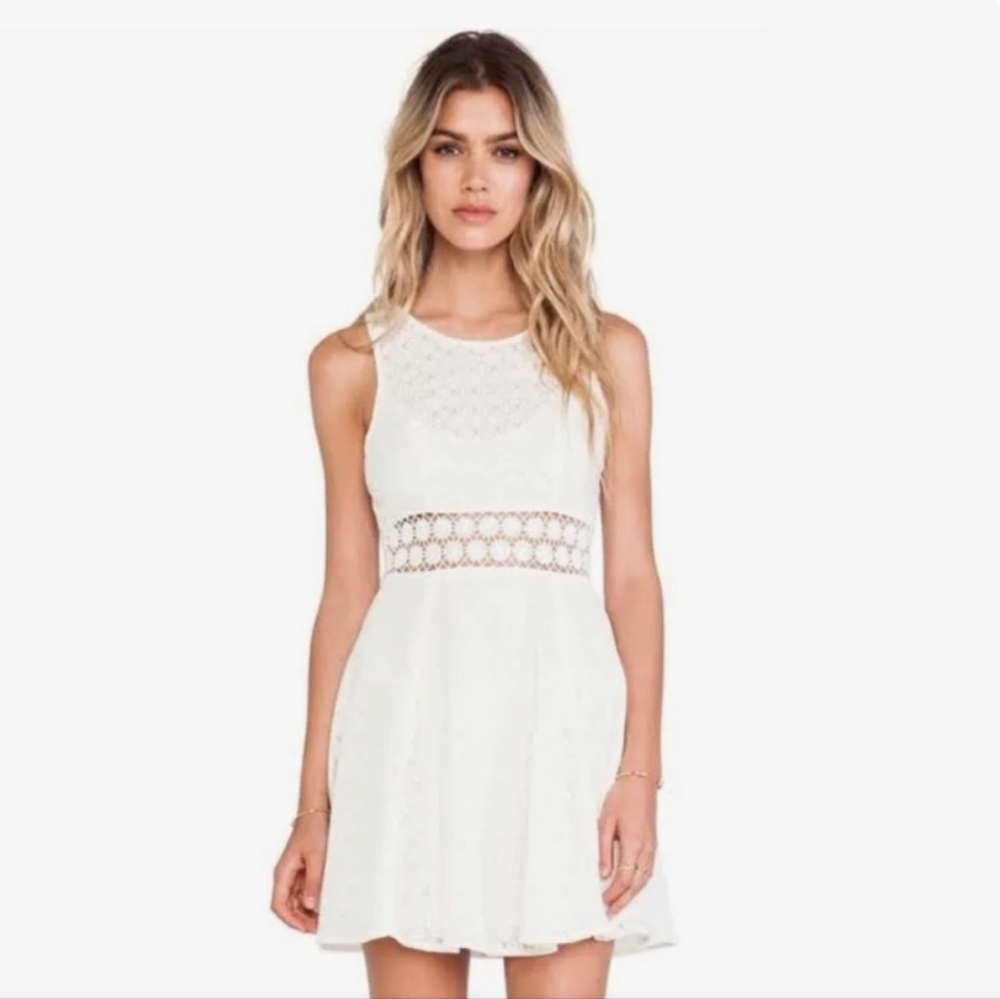 Free People Daisy ivory white mini dress size 0